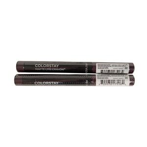 (2) Revlon Colorstay Matte Lite Crayon Sealed 0.049 oz 012 - On Cloud Wine